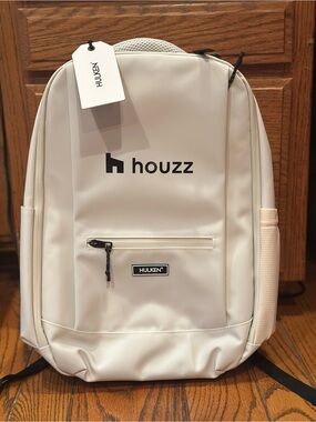 Hulken White Commuter Backpack with Laptop Sleeve